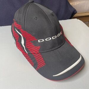DODGE Racing Embroidered Black Red White Baseball Cap Fast Eddie Racewear